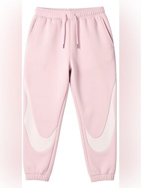 Nike Light Pink Sweatpants with White Swoosh